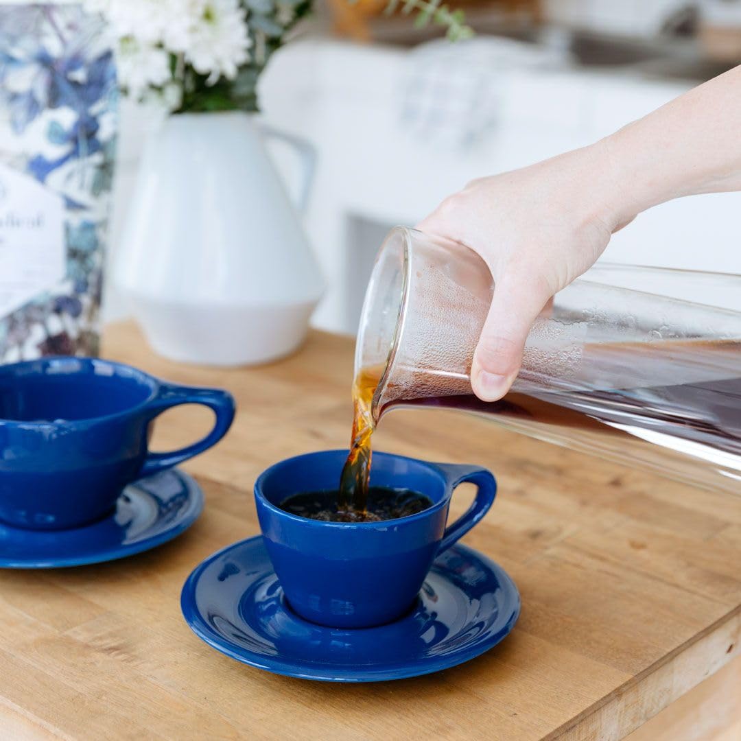 Amazon.com | notNeutral Lino Porcelain Cup & Saucer Double